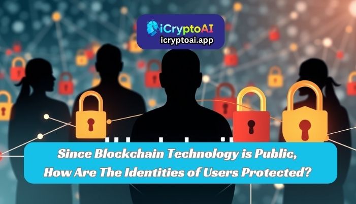 since blockchain technology is public, how are the identities of users protected?