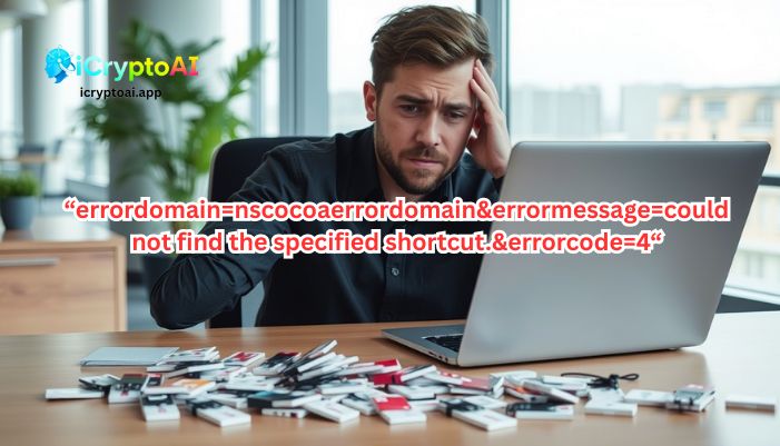 errordomain=nscocoaerrordomain&errormessage=could not find the specified shortcut.&errorcode=4